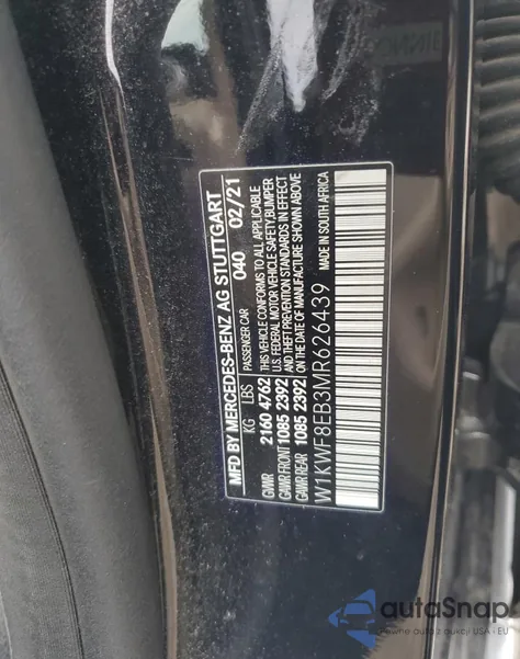 2021 Mercedes-Benz C 300 4Matic из США, поврежденный, VIN W1KWF8EB3MR626439